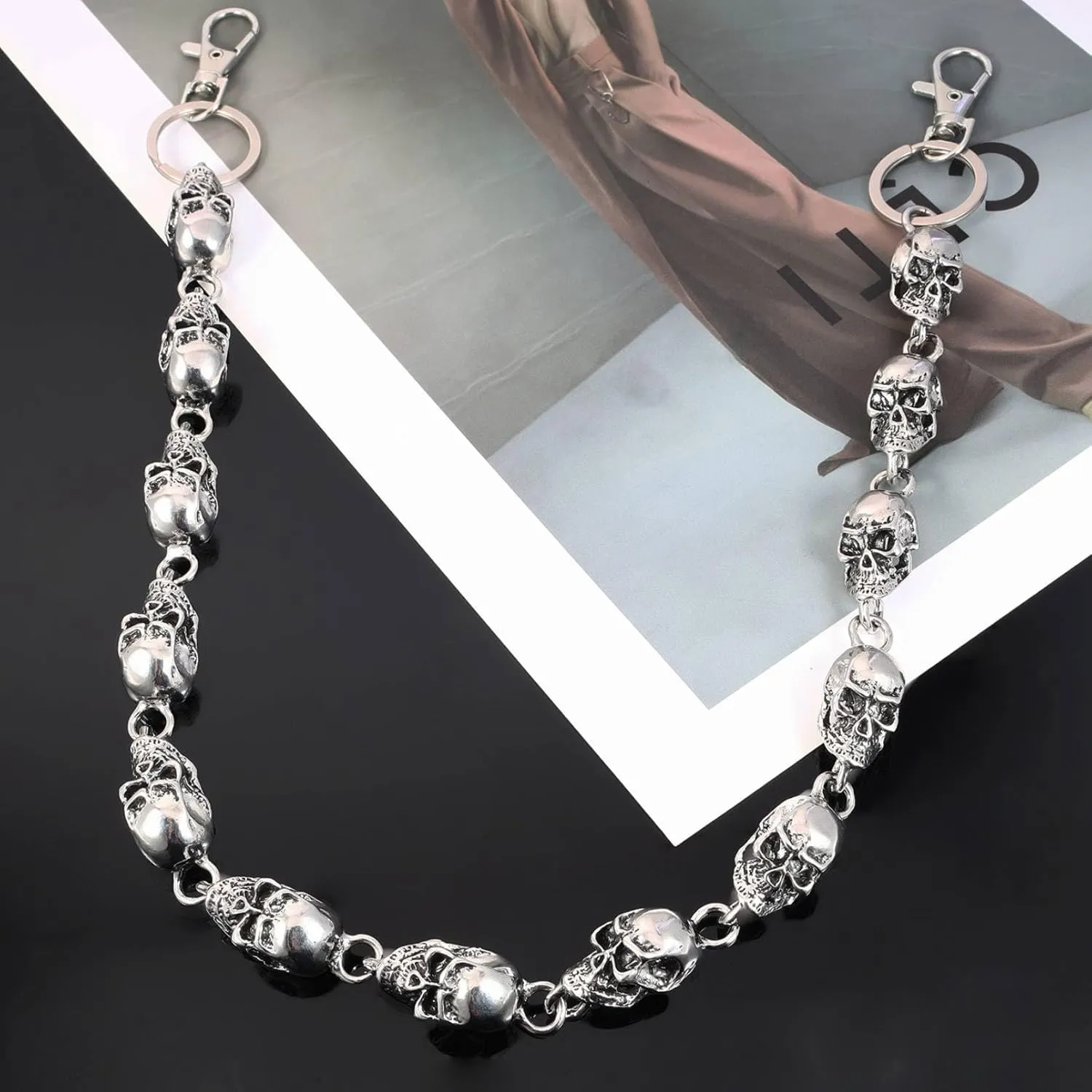MILAKOO Jeans Chains for Men Hip-hop Emo Biker Cool Chains Belt Unisex Punk Chains for Pants