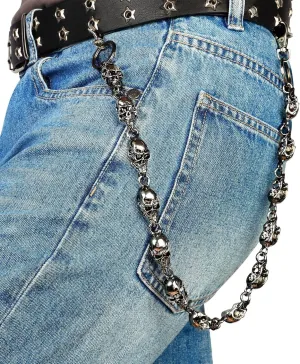 MILAKOO Jeans Chains for Men Hip-hop Emo Biker Cool Chains Belt Unisex Punk Chains for Pants