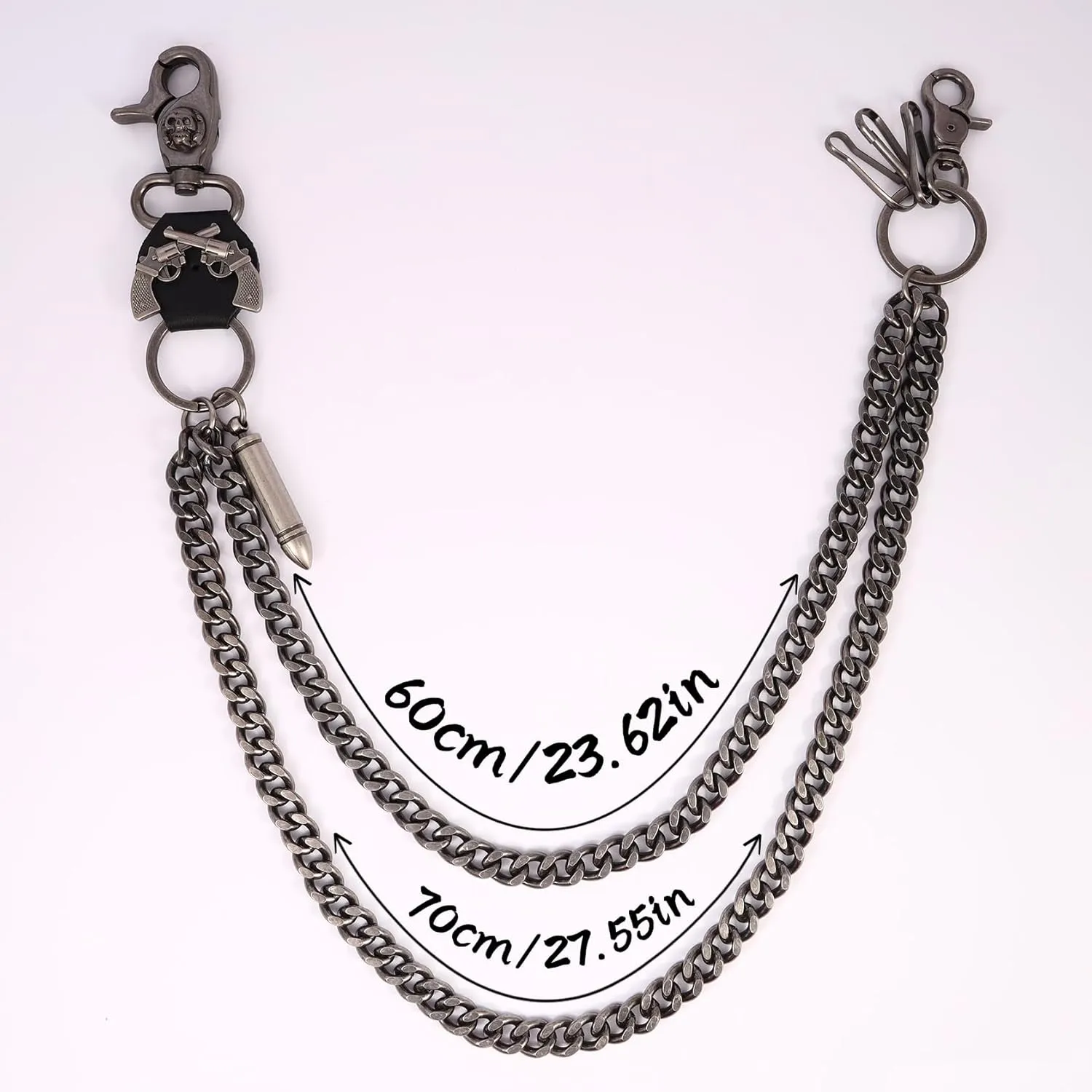 MILAKOO Jeans Chains for Men Hip-hop Emo Biker Cool Chains Belt Unisex Punk Chains for Pants