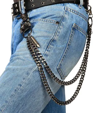 MILAKOO Jeans Chains for Men Hip-hop Emo Biker Cool Chains Belt Unisex Punk Chains for Pants