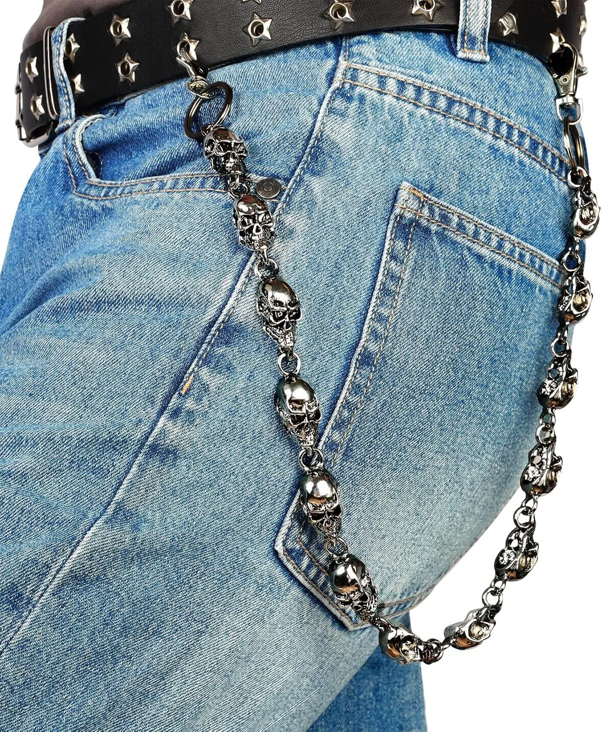 MILAKOO Jeans Chains for Men Hip-hop Emo Biker Cool Chains Belt Unisex Punk Chains for Pants