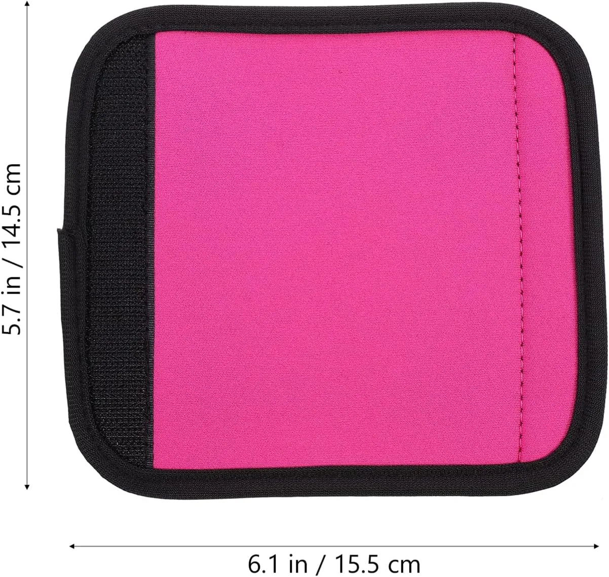 Neoprene Luggage Handle Wraps, Comfort Travel Suitcase Grips Covers Detachable Handle Identifier for Case Stroller Handle-Rosy