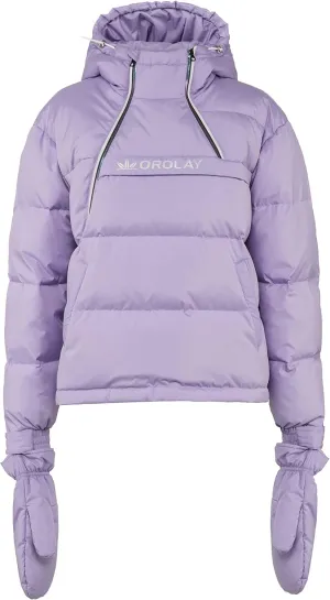 Orolay Women's Winter Puffer Down Coat Mid-Length Diamond Quilted Jacket with Hood