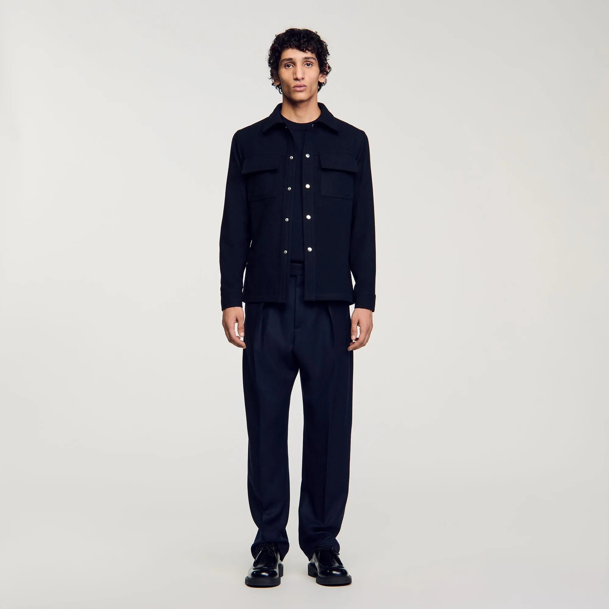 Overshirt Wool Overshirt Wool Navy Blue