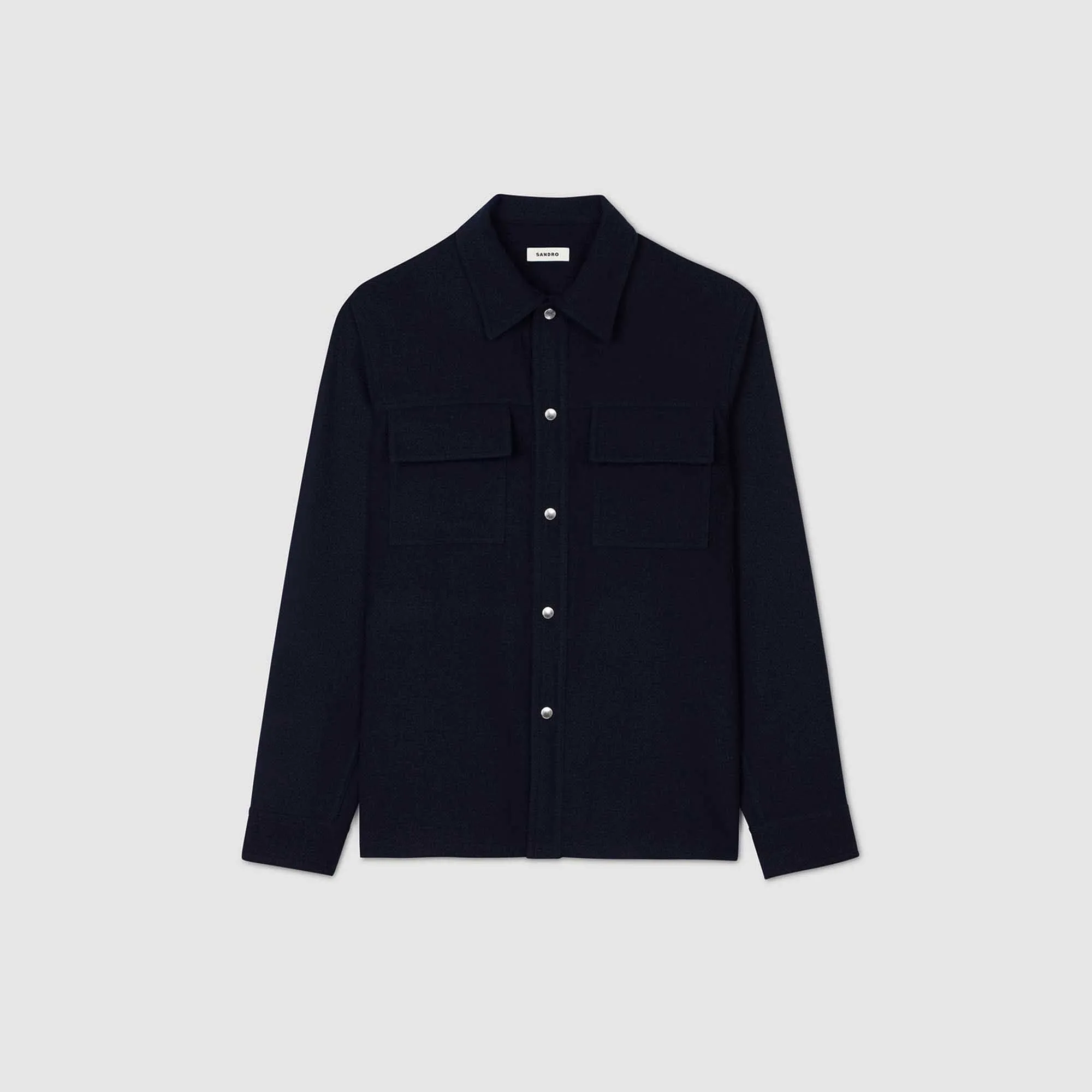 Overshirt Wool Overshirt Wool Navy Blue