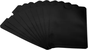PATIKIL RFID Blocking Sleeves, 10 Pcs Aluminum Identity Theft Prevention Credit Cards Secure Protector Holder Sleeves for NFC Purse, Black