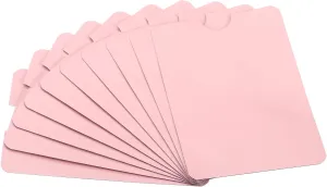 PATIKIL RFID Blocking Sleeves, 10 Pcs Aluminum Identity Theft Prevention Credit Cards Secure Protector Holder Sleeves for NFC Purse, Pink