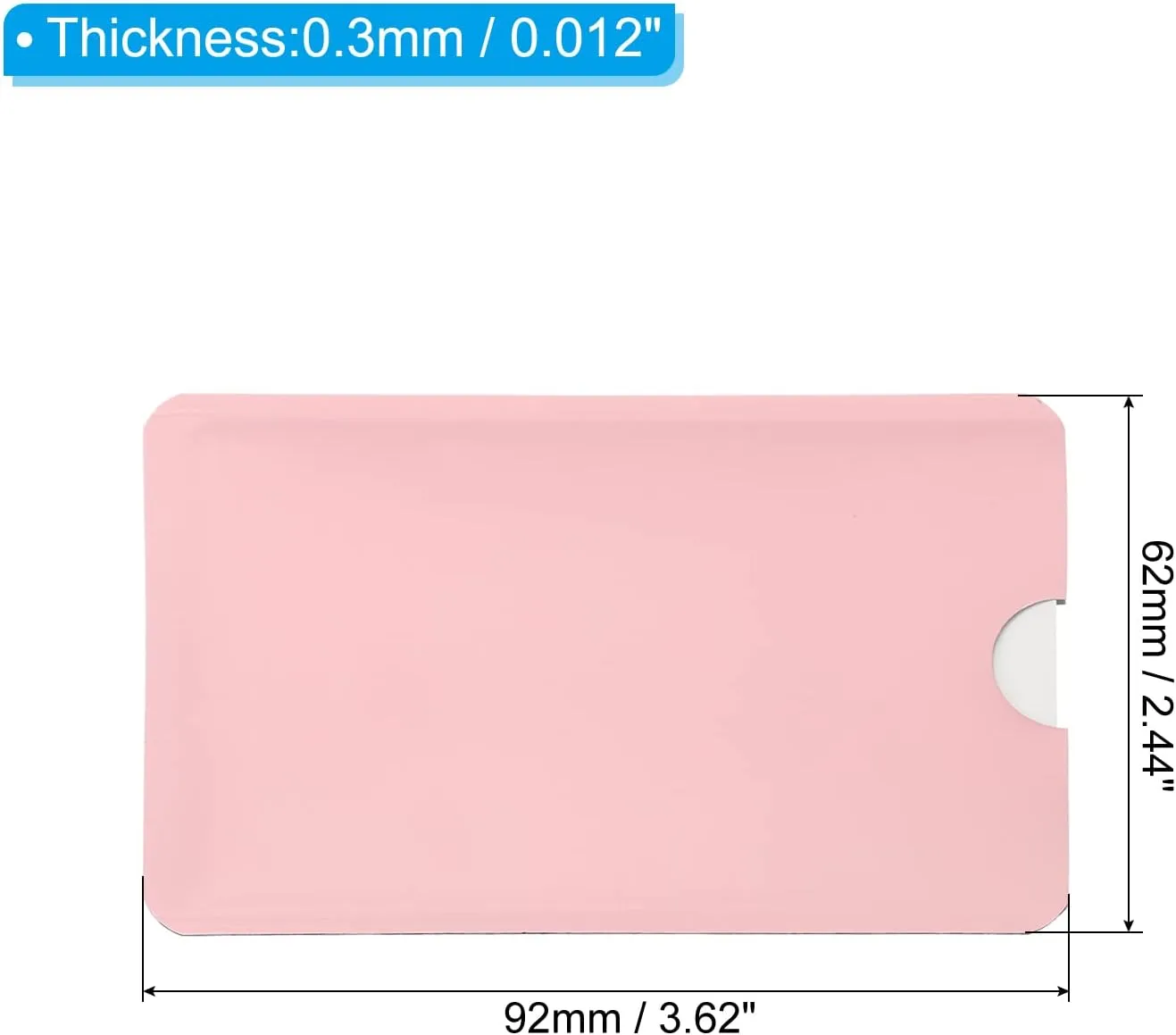 PATIKIL RFID Blocking Sleeves, 10 Pcs Aluminum Identity Theft Prevention Credit Cards Secure Protector Holder Sleeves for NFC Purse, Pink