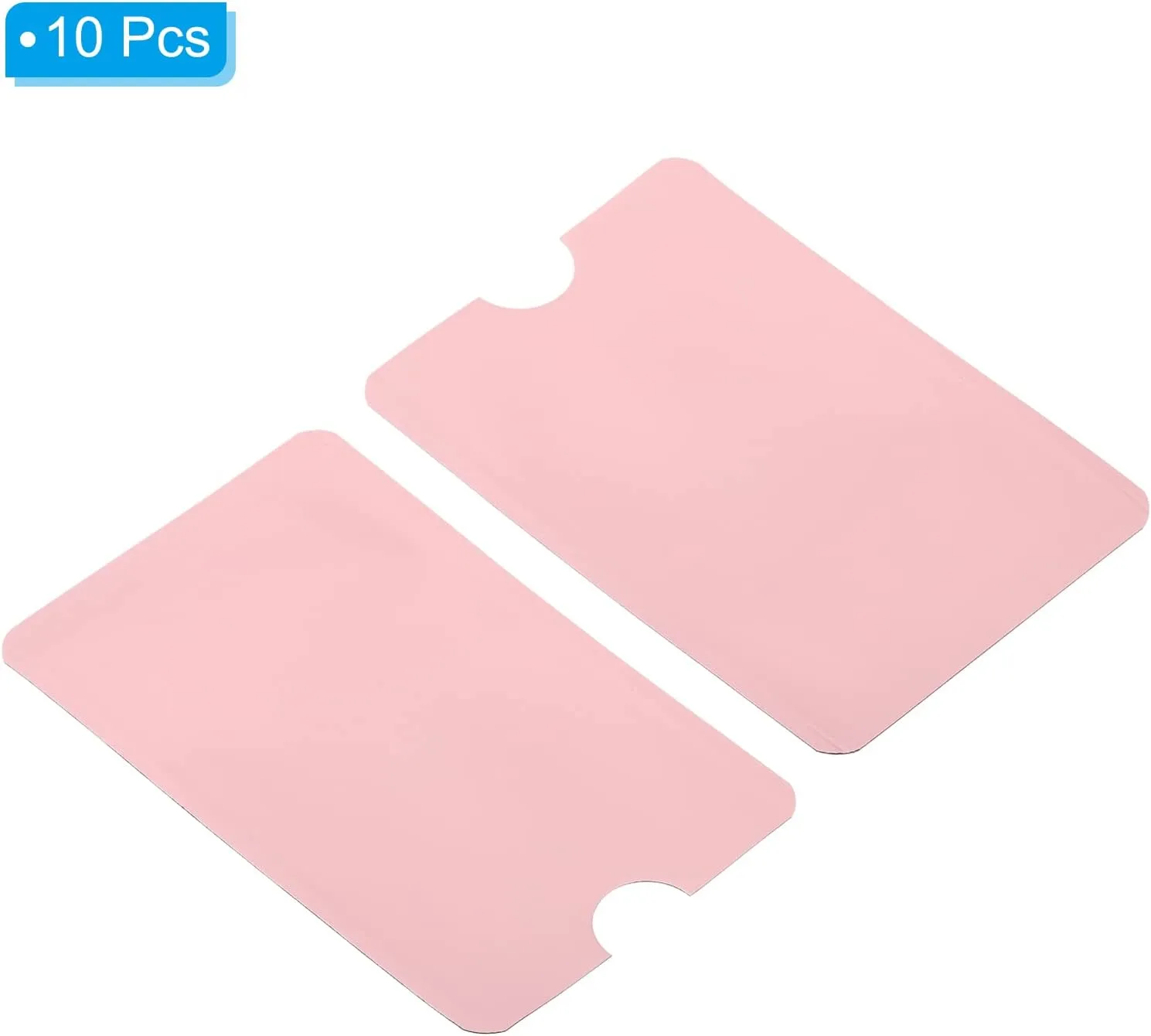 PATIKIL RFID Blocking Sleeves, 10 Pcs Aluminum Identity Theft Prevention Credit Cards Secure Protector Holder Sleeves for NFC Purse, Pink