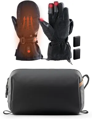 PGYTECH Heating Gloves for Photographers Travel Toiletry Bag for Men & Women, Hanging Compact Pouch, Waterproof Dopp Kit for Traveling, Shaving Bag Makeup Bag Organizer for Toiletries
