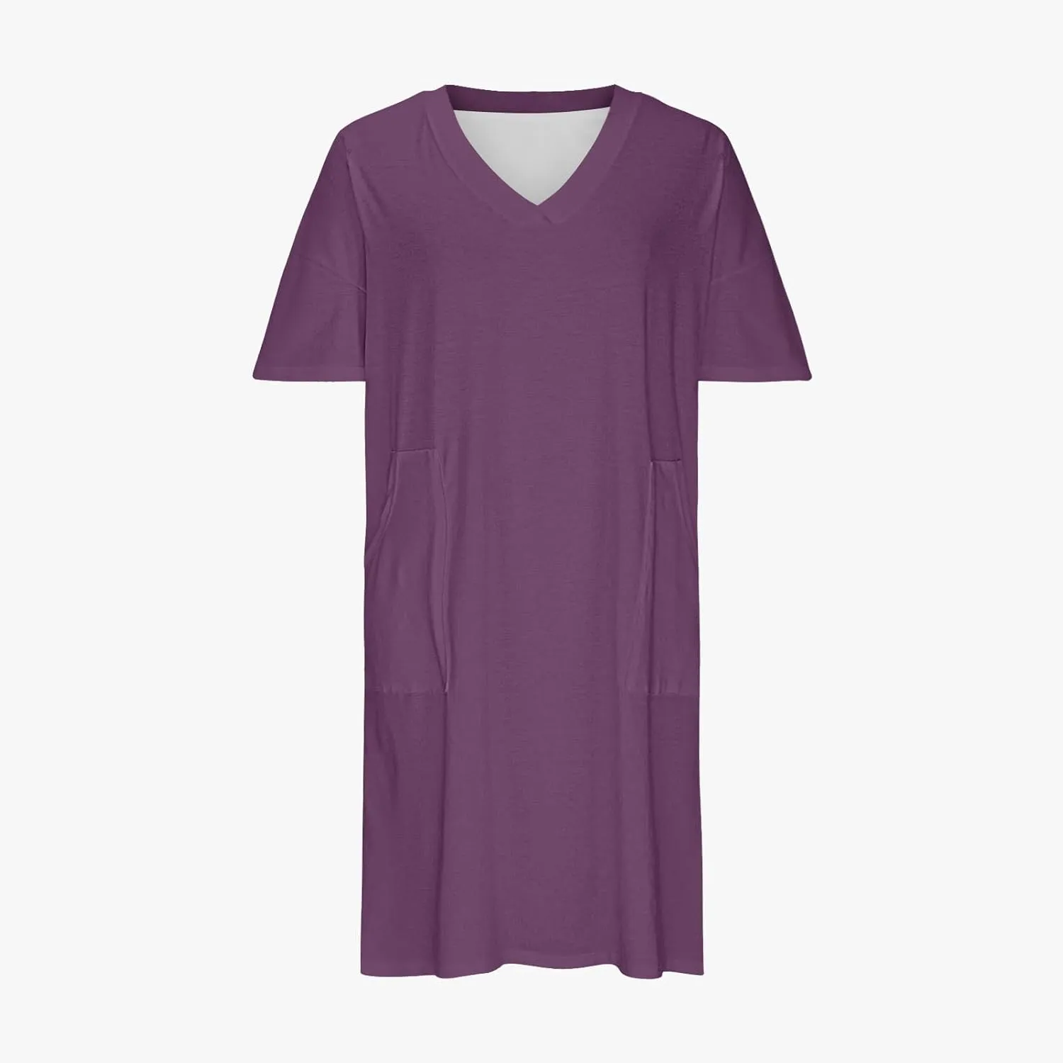 Plus Size Dresses for Women Oversize T Shirt Midi Dress V Neck Short Sleeve Summer Swing Flowy Dress A Line Dress
