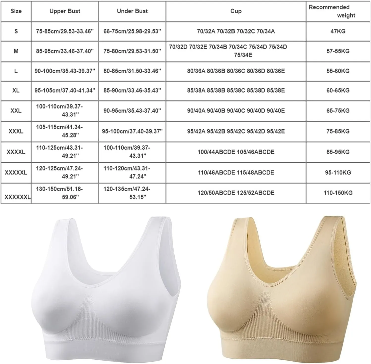 Plus Size Sports Bras for Women No Underwire Seamless Bra Stretchy Workout Yoga Gym Bras Sleep Wireless Everyday Bra