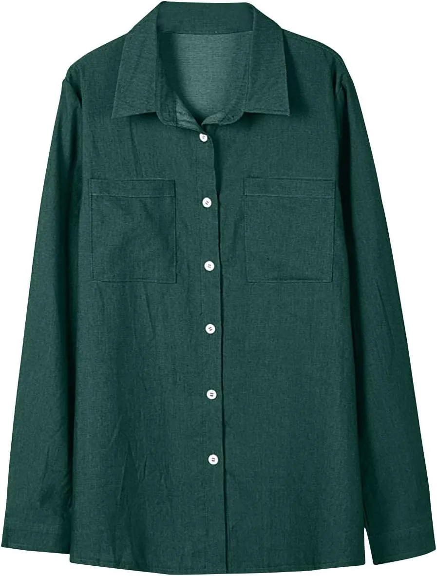 Plus Size Winter Coats for Women 2024 Casual Single Breasted Open Front Denim Tops Long Sleeve Jackets Outerwear