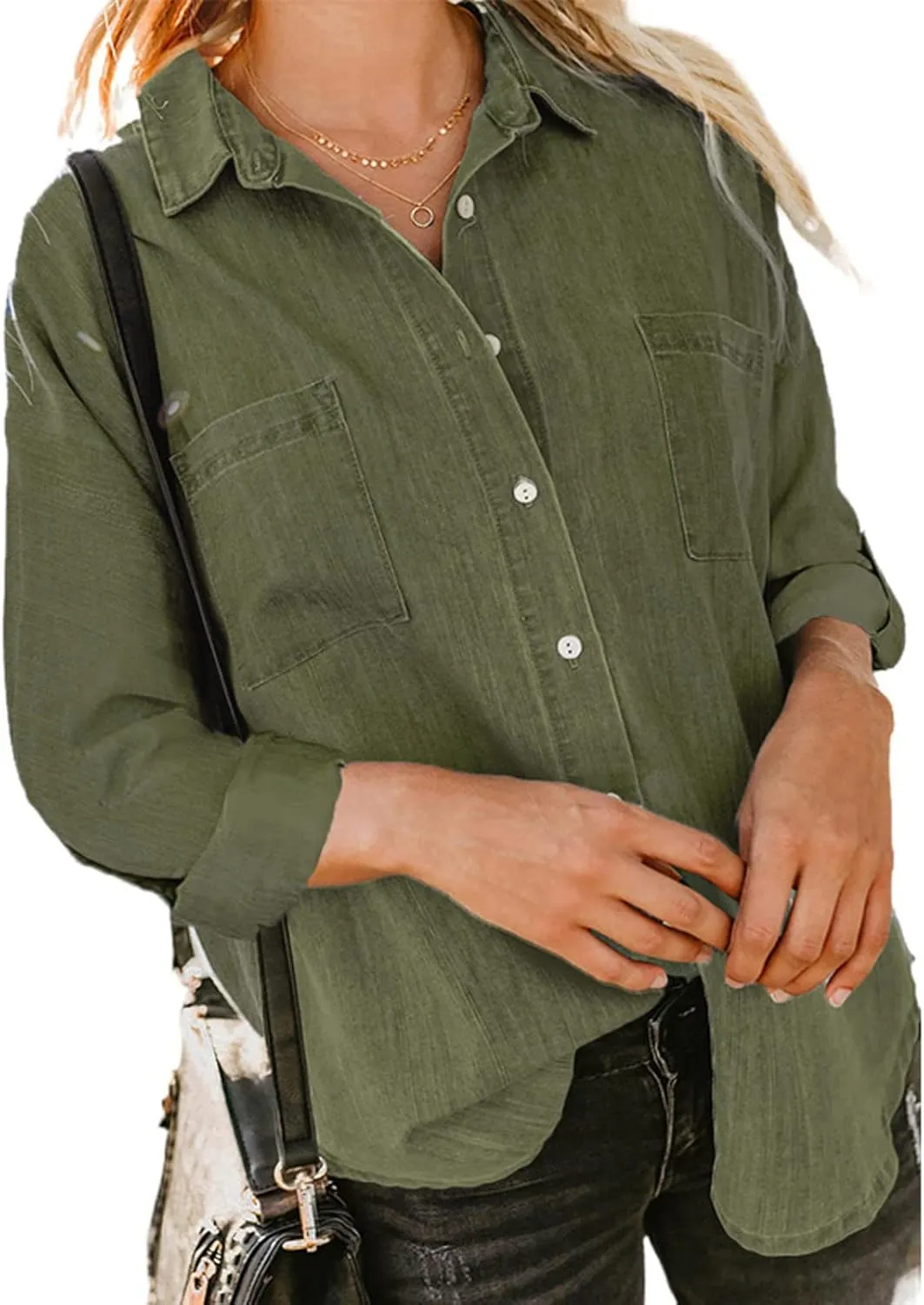 Plus Size Winter Coats for Women 2024 Casual Single Breasted Open Front Denim Tops Long Sleeve Jackets Outerwear
