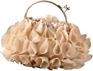 Portable Flower Banquet Handbag For Brides Cheongsam Wedding Purse