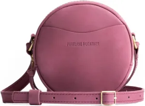 Portland Leather Goods Circle Crossbody Bag for Women  Handmade from the Finest Full-Grain Hides