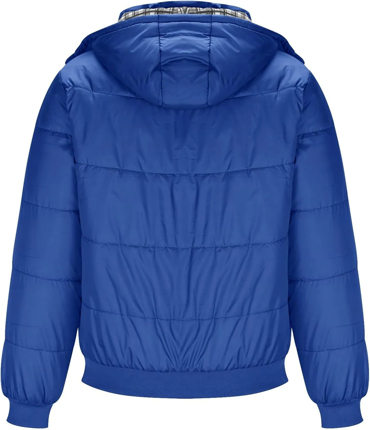 Puffer Jacket Men Lightweight Hooded Down Jacket Windproof Insulated Jacket Warm Ski Coat Padded Winter Jacket
