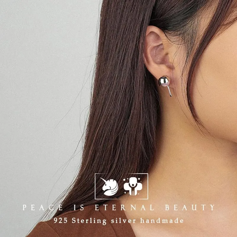RAFER. Dangle Earrings for Women, 925 Sterling silver Earrings, Handmade 18K Gold Plated Lava pearl Earrings