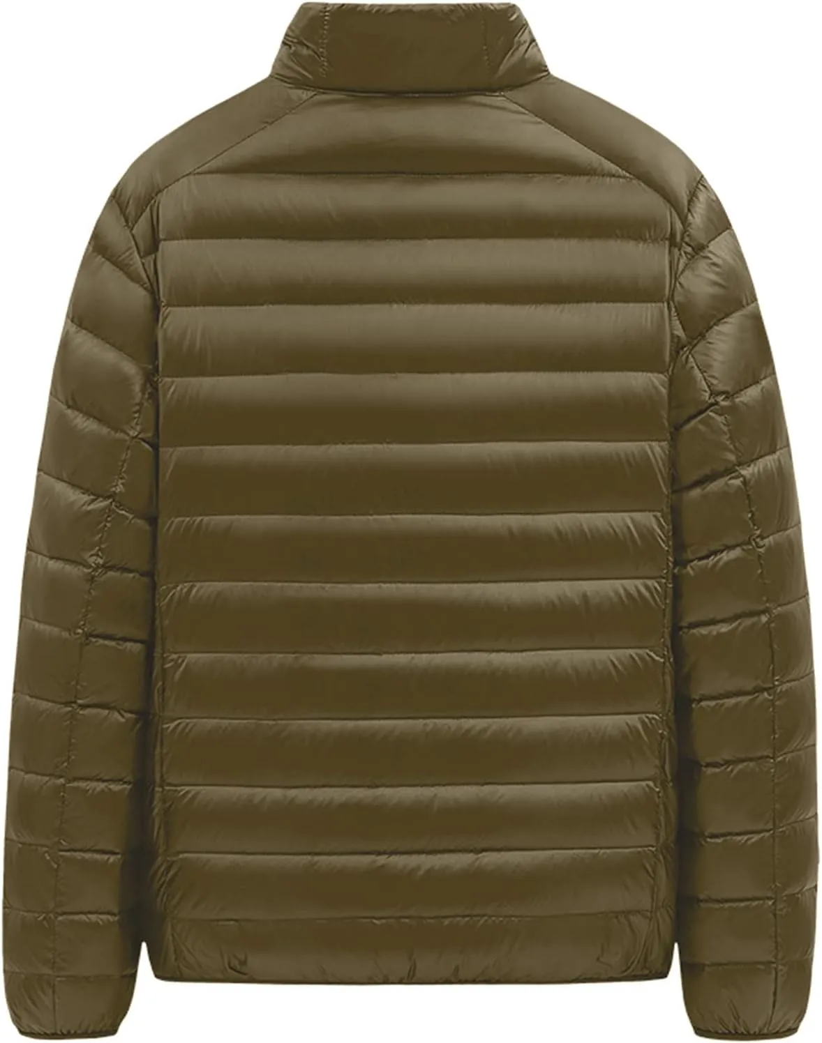 RTRDE Men's Packable Puffer Jacket Down Alternative Jacket Lightweight Warm Quilted Winter Coat Jackets, XL-5XL