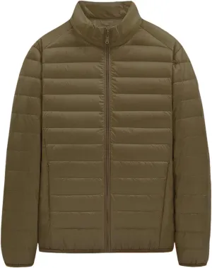 RTRDE Men's Packable Puffer Jacket Down Alternative Jacket Lightweight Warm Quilted Winter Coat Jackets, XL-5XL