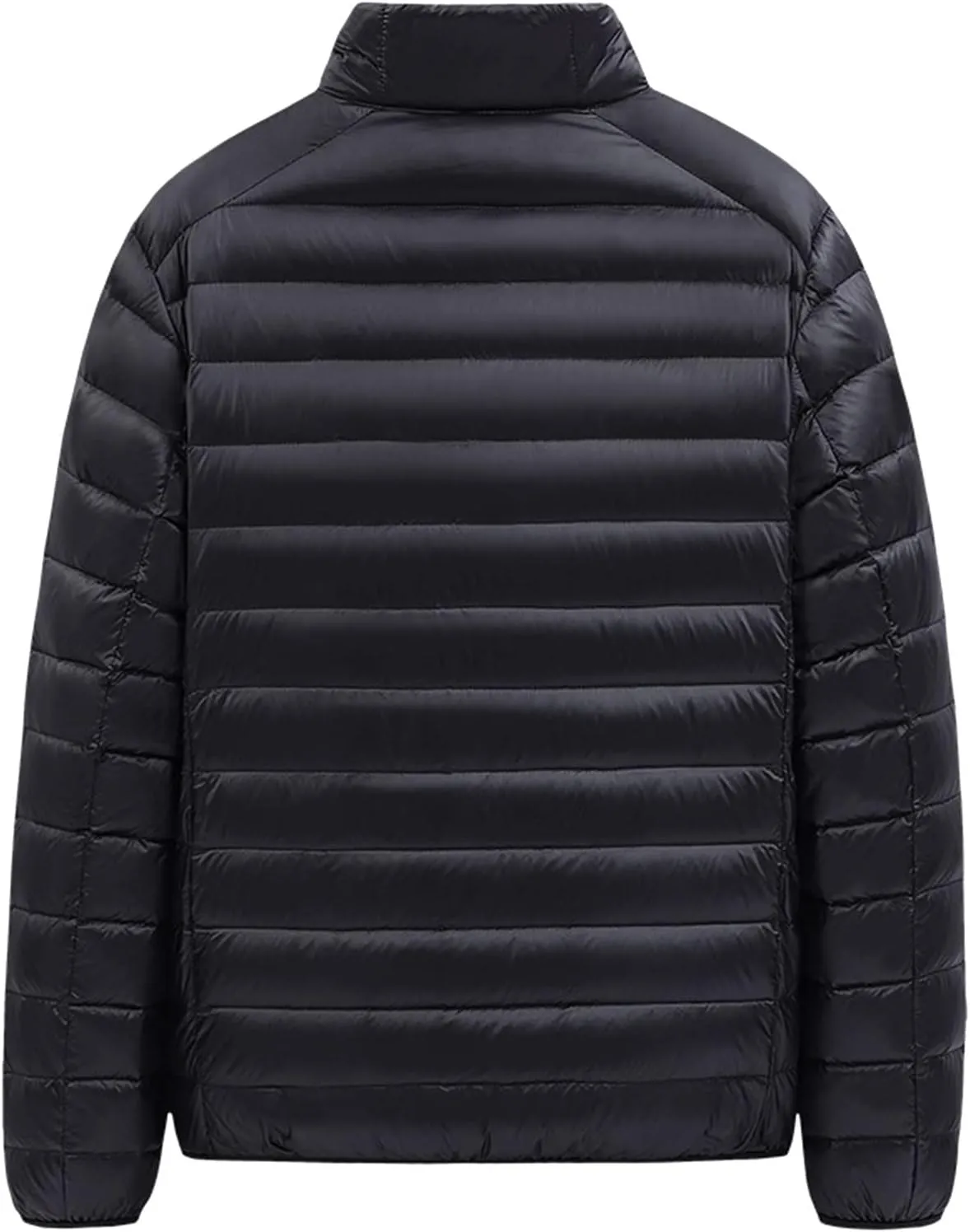 RTRDE Men's Packable Puffer Jacket Down Alternative Jacket Lightweight Warm Quilted Winter Coat Jackets, XL-5XL