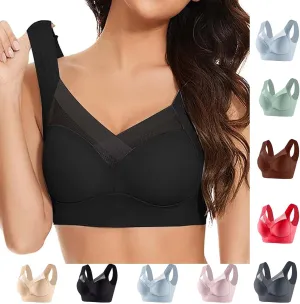 Seamless Sexy Push Up Bras for Older Women Wireless Forme Posture Correcting Sports Bra with Support Bra Seniors 2025