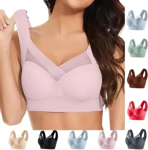 Seamless Sexy Push Up Bras for Older Women Wireless Forme Posture Correcting Sports Bra with Support Bra Seniors 2025