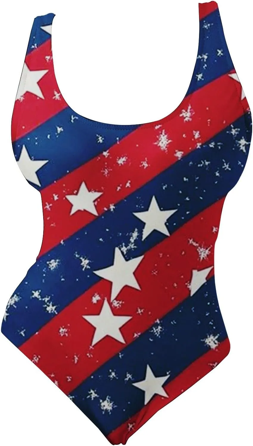 Shapewear for Women 4th of July Patriotic Dress for Women Bathing Suits Tummy Control High Waisted Bikini Sets