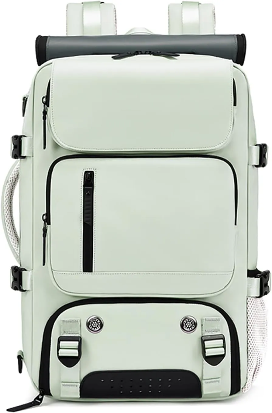 Somago Travel Laptop Backpack for Men & Women Carry On Backpack with USB Charging Port Fits 16.5 inch Notebook Rucksack (Mint Green)