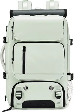 Somago Travel Laptop Backpack for Men & Women Carry On Backpack with USB Charging Port Fits 16.5 inch Notebook Rucksack (Mint Green)