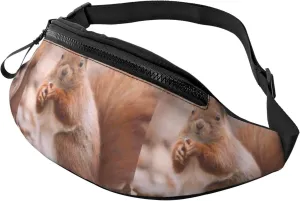 Sport Waist Bag For Men Women Fall Little Cute Squirrel Fanny Pack Casual Bum Bags Hiking Running Belt Bags