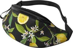 Sport Waist Bag For Men Women-Fruit Lemon Pattern Fanny Pack-Casual Bum Bags Hiking Running Belt Bags