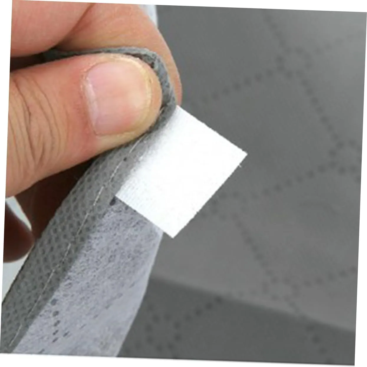 Storage Box Lids Control Zipper Closure Compact for Quilt Garment Blankets Grey