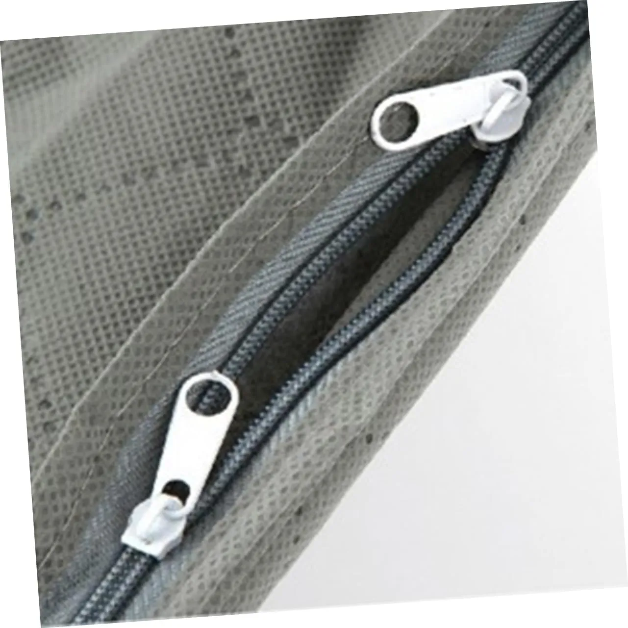 Storage Box Lids Control Zipper Closure Compact for Quilt Garment Blankets Grey