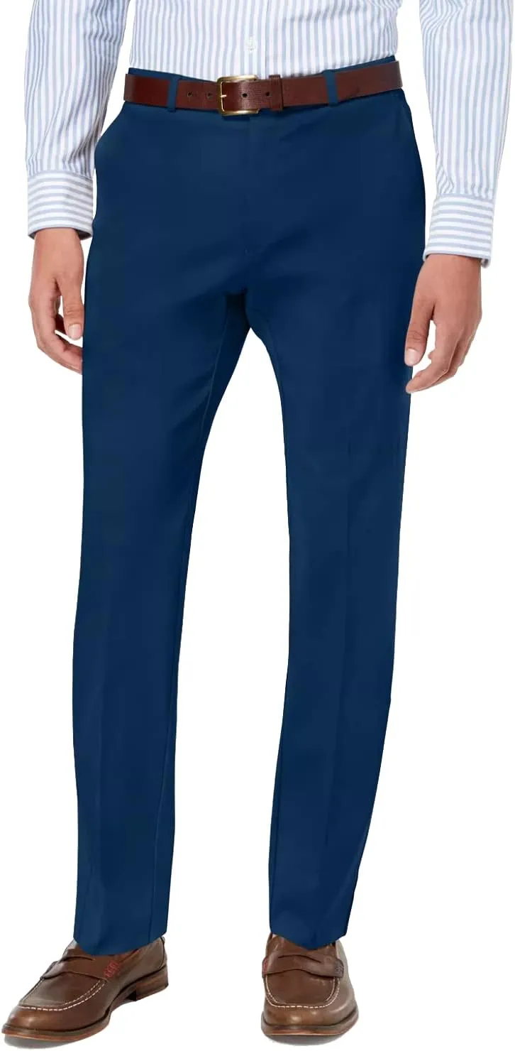 Tommy Hilfiger Men's Classic Stretch Chino Pants  Modern Fit, Wrinkle & Water-Resistant, Versatile & Comfortable