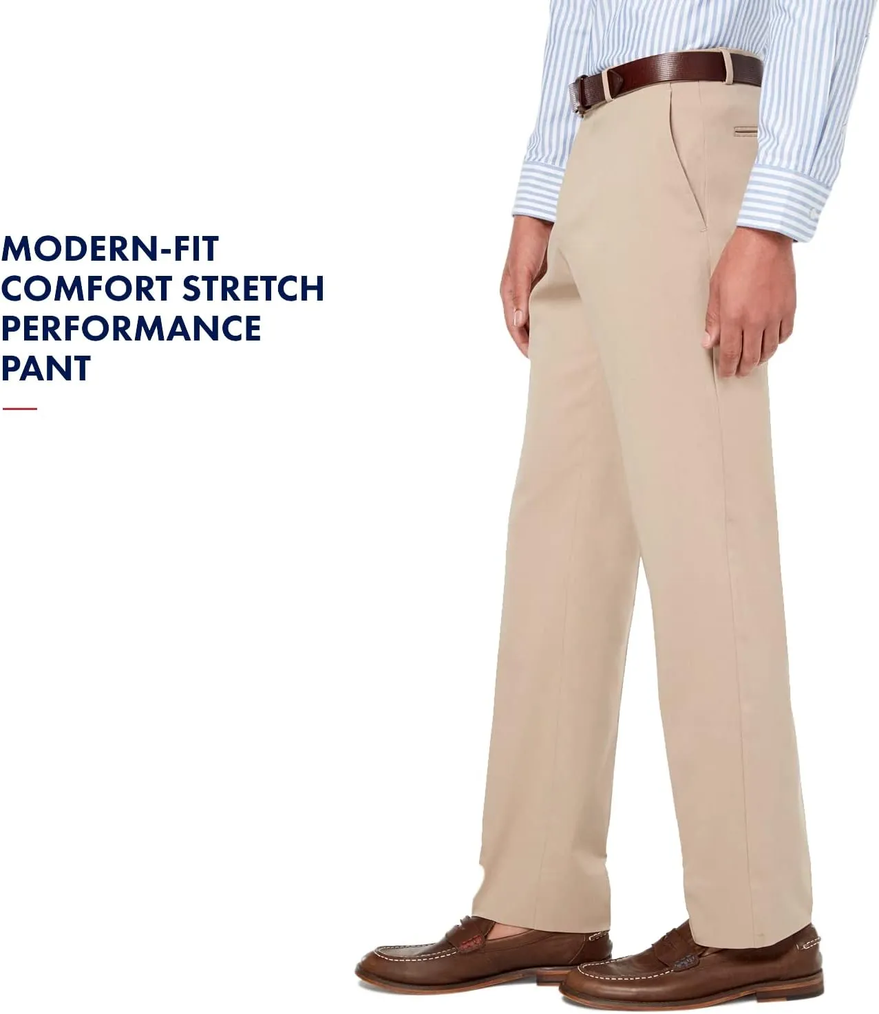 Tommy Hilfiger Men's Classic Stretch Chino Pants  Modern Fit, Wrinkle & Water-Resistant, Versatile & Comfortable