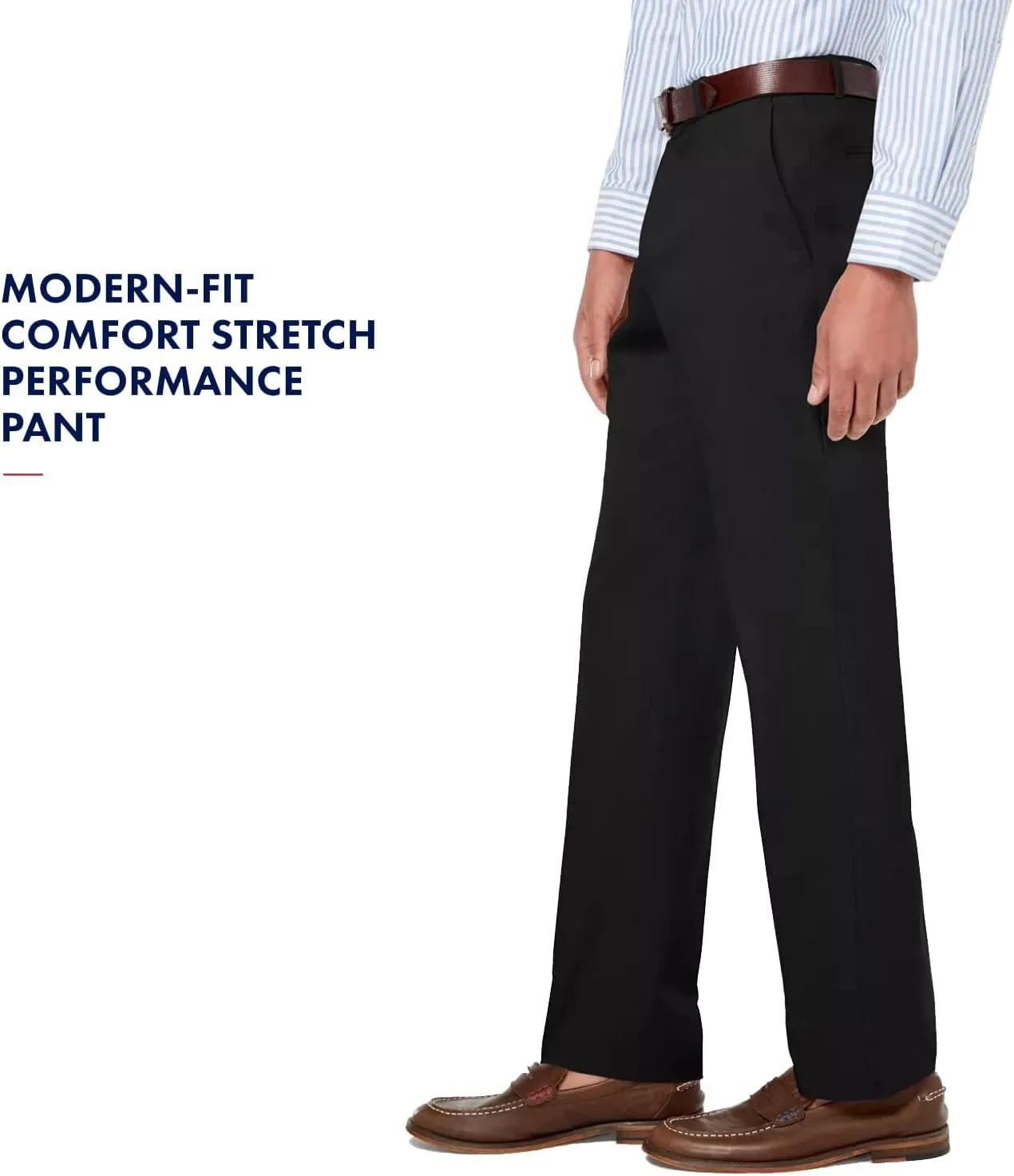Tommy Hilfiger Men's Classic Stretch Chino Pants  Modern Fit, Wrinkle & Water-Resistant, Versatile & Comfortable