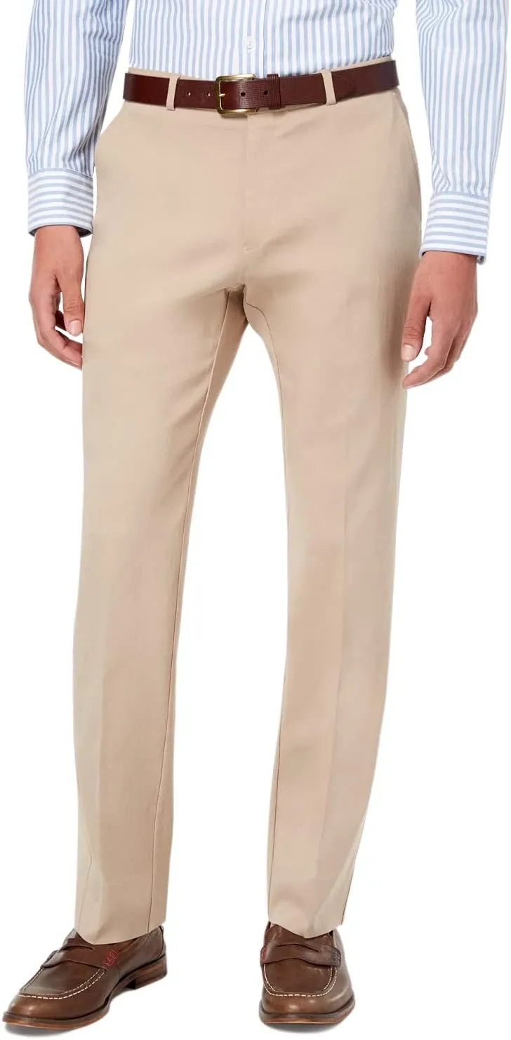 Tommy Hilfiger Men's Classic Stretch Chino Pants  Modern Fit, Wrinkle & Water-Resistant, Versatile & Comfortable