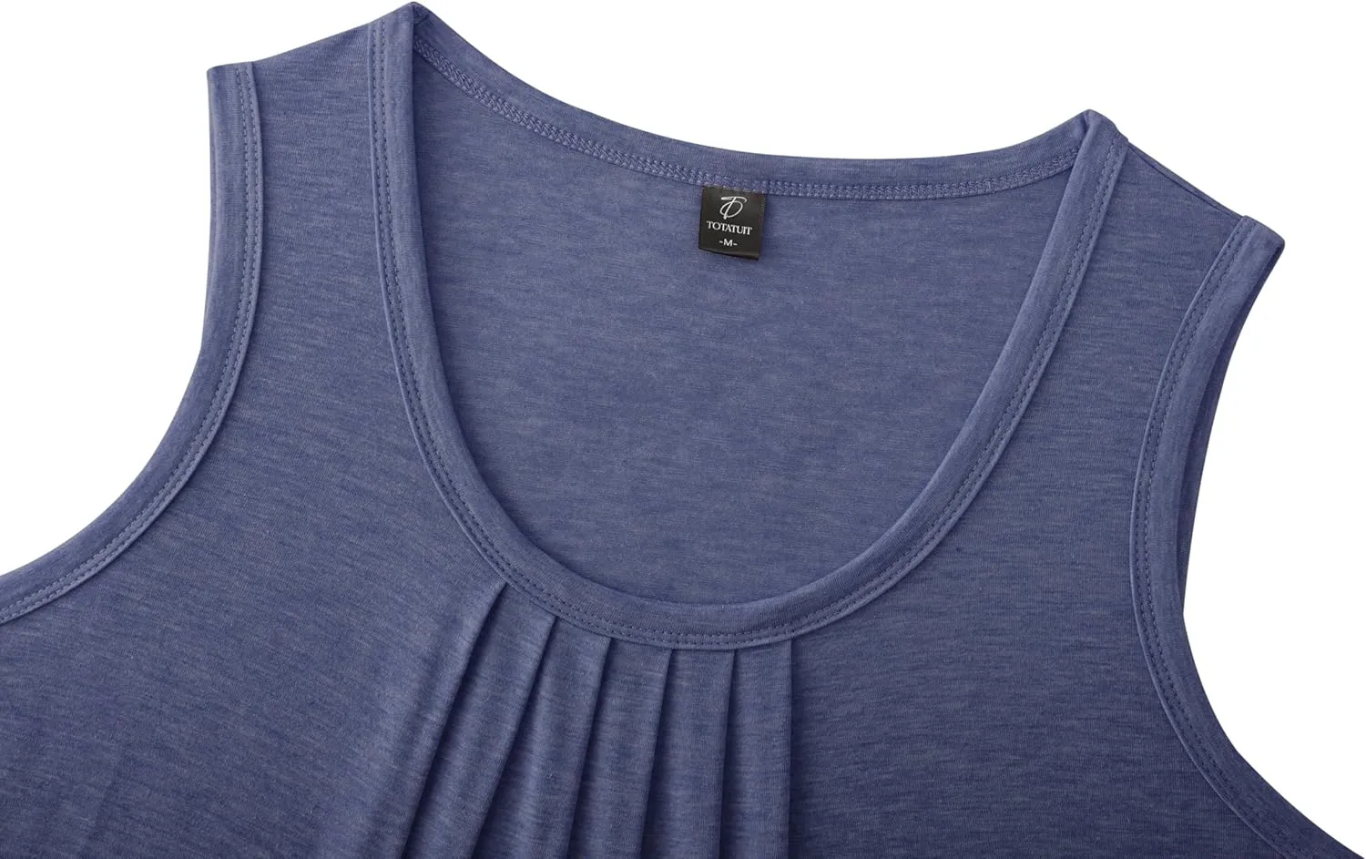Totatuit Womens Summer Tank Tops 2025 Flowy Sleeveless Tunic Scoop Neck Loose Fit T Shirts Tee Trendy Beach Vacation Outfits