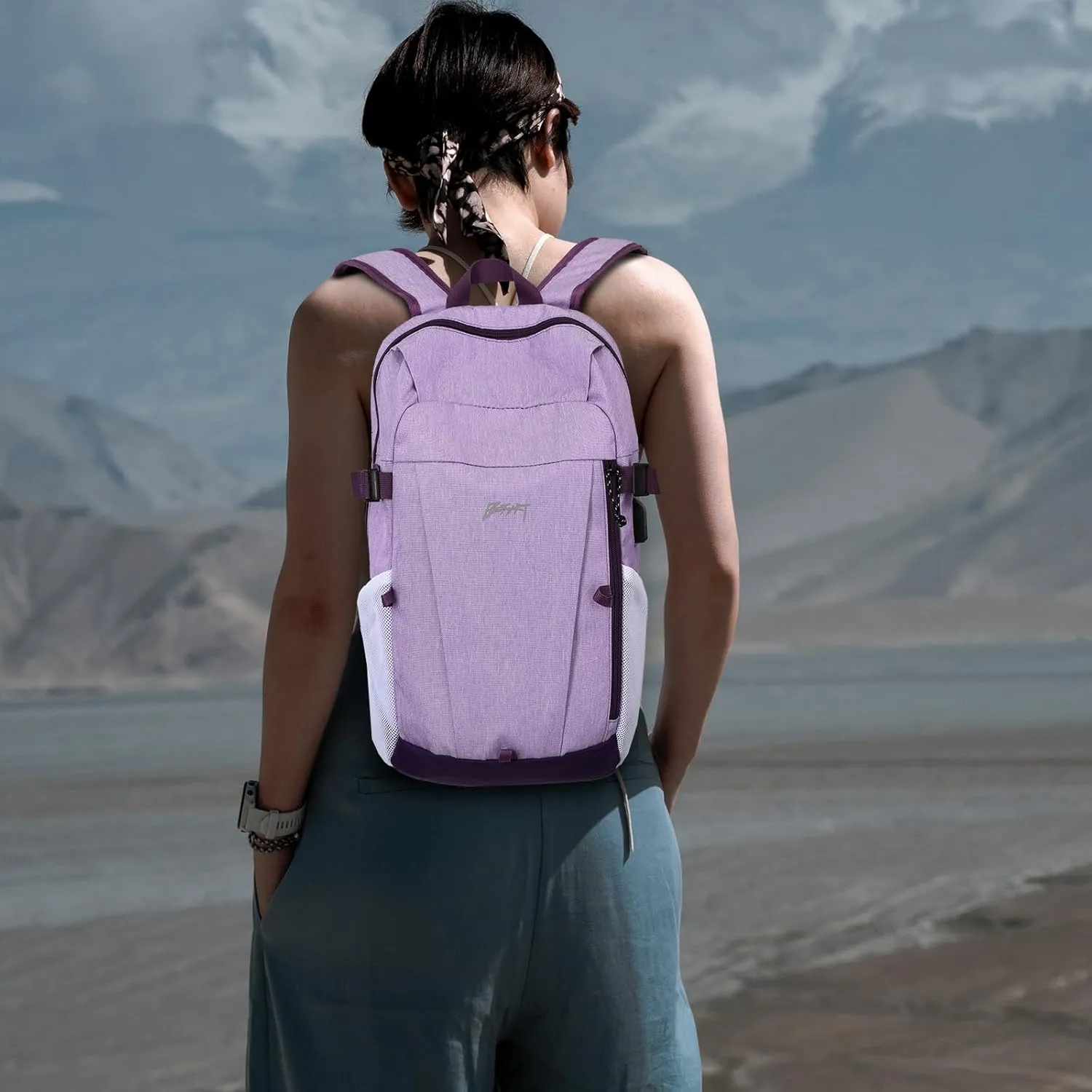 Travel Backpack for Women & Men, Lightweight Backpacks with USB Charging Port in 3 Size, TSA 13.5/15.6/17.3 inch Laptop Backpack, Casual Hiking Daypack for Camping Weekender Business Outdoor