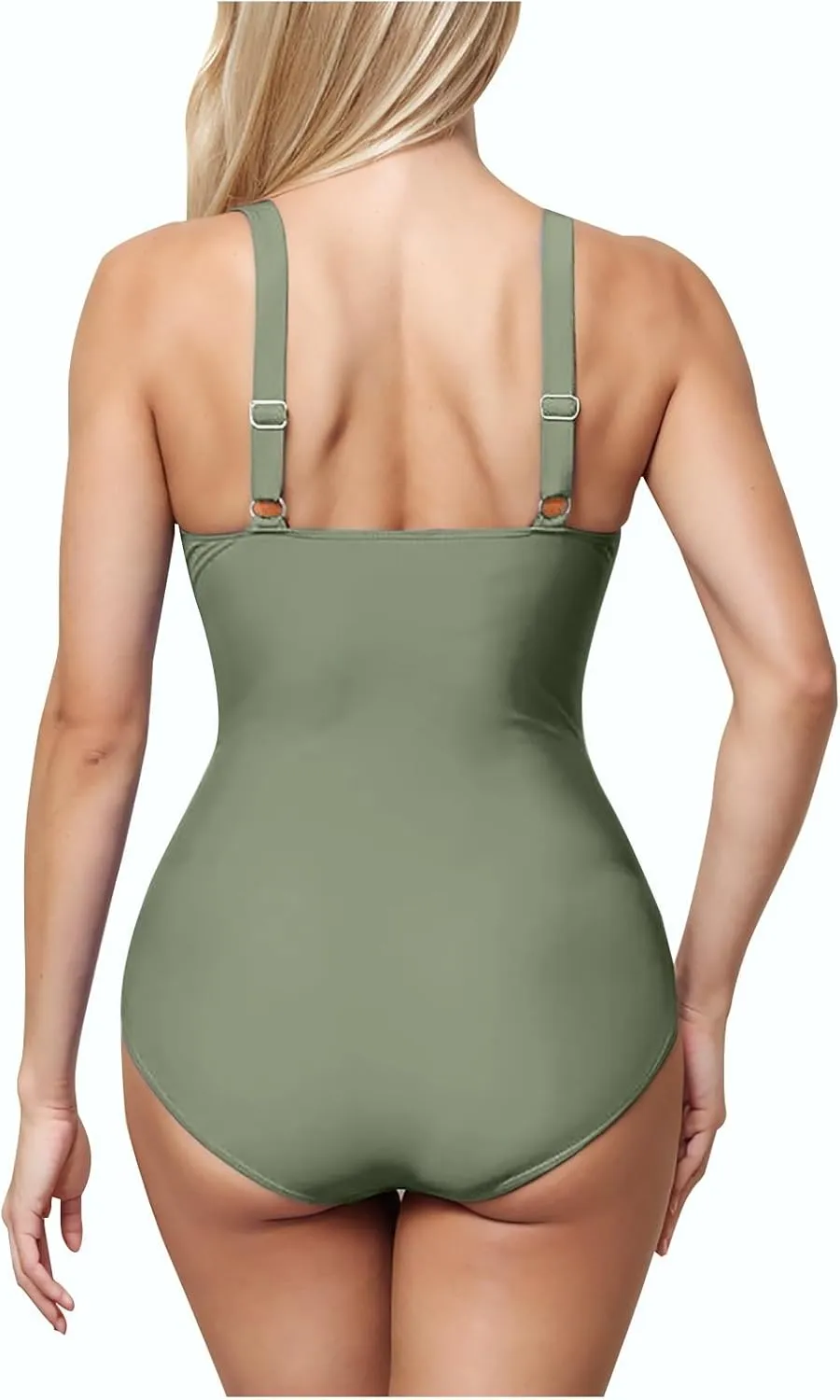 Tummy Control Swimsuits for Women One Piece Modest Slimming Bathing Suit Crissover Ruched Full Coverage Cute Swimwear