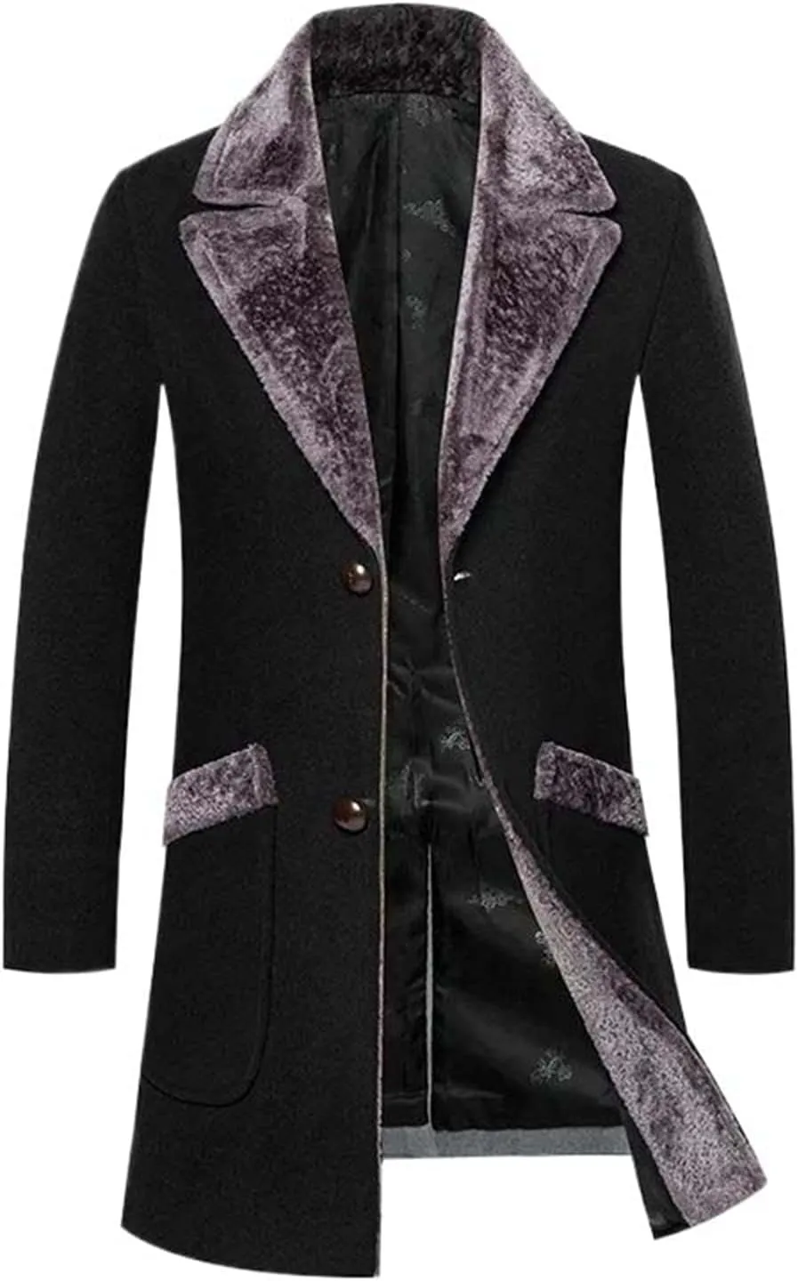 USTZFTBCL Men Long Coats Casual Trench Woolen Coats Men Autumn Winter Long Jackets Trench Coats And Jackets Men Jackets