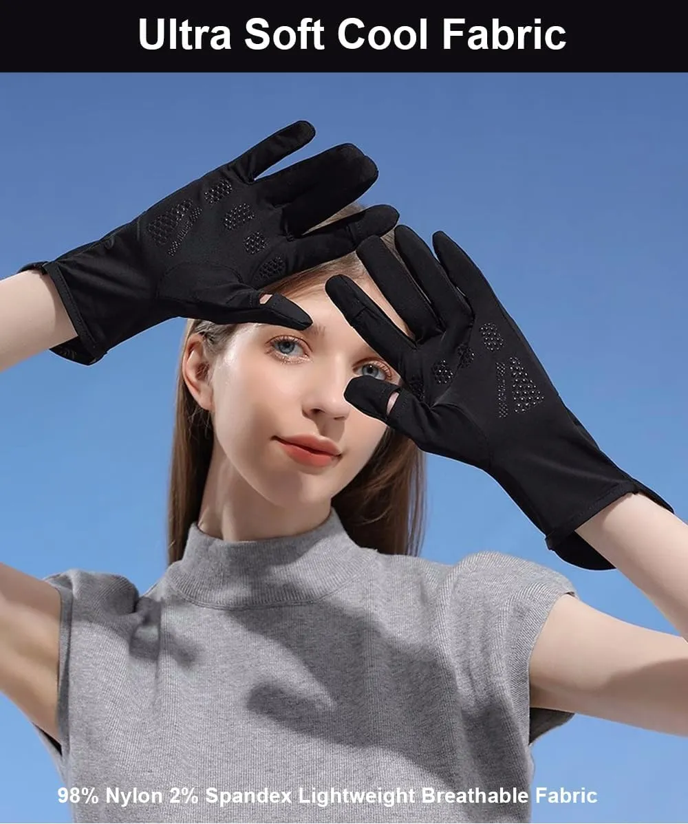 UV Protection Gloves Driving Gloves Women, Full Finger UV Gloves Sun Gloves Sun Protection Gloves, Thin Gloves UV Light Gloves Women Cycling Gloves for Women