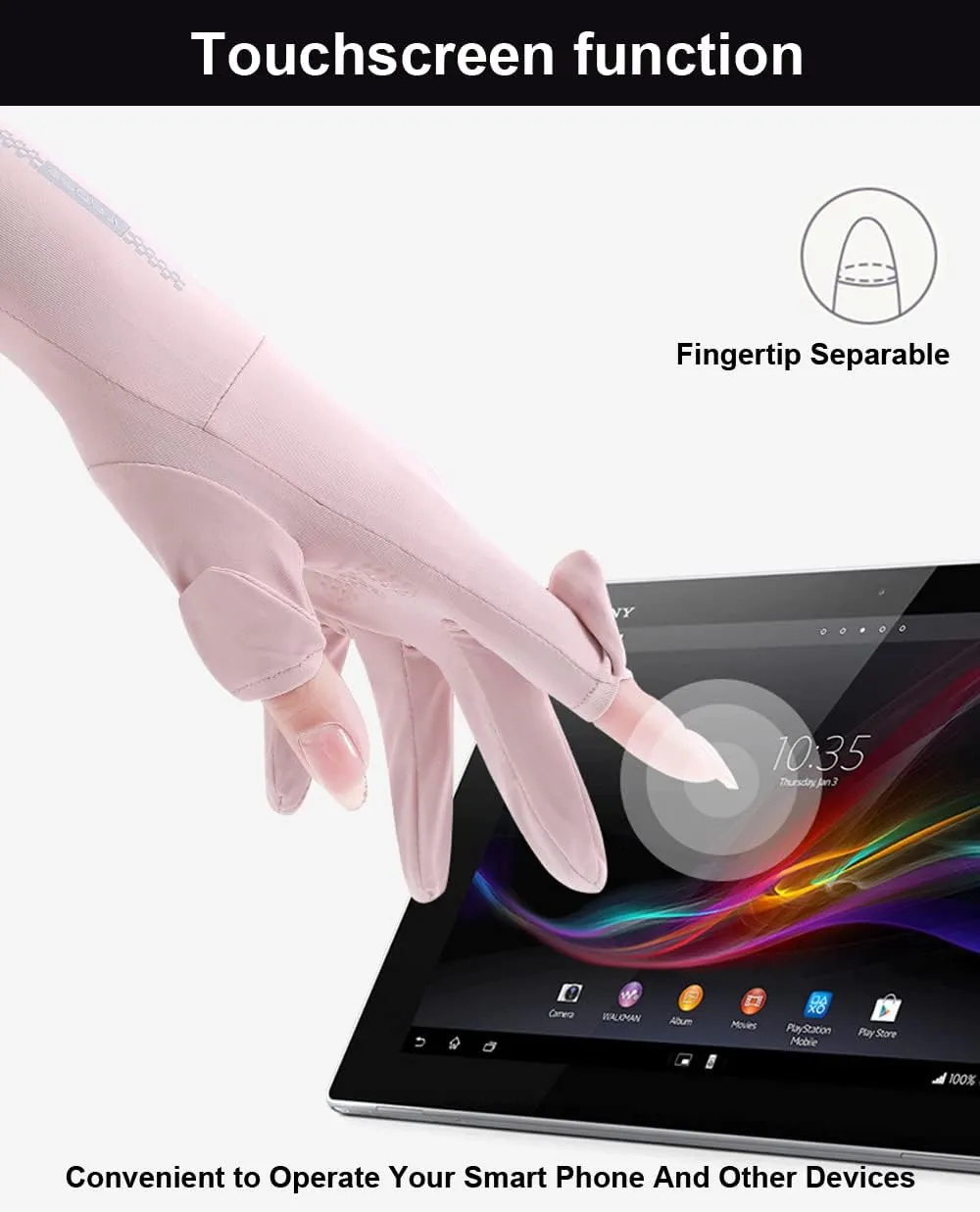 UV Protection Gloves Driving Gloves Women, Full Finger UV Gloves Sun Gloves Sun Protection Gloves, Thin Gloves UV Light Gloves Women Cycling Gloves for Women