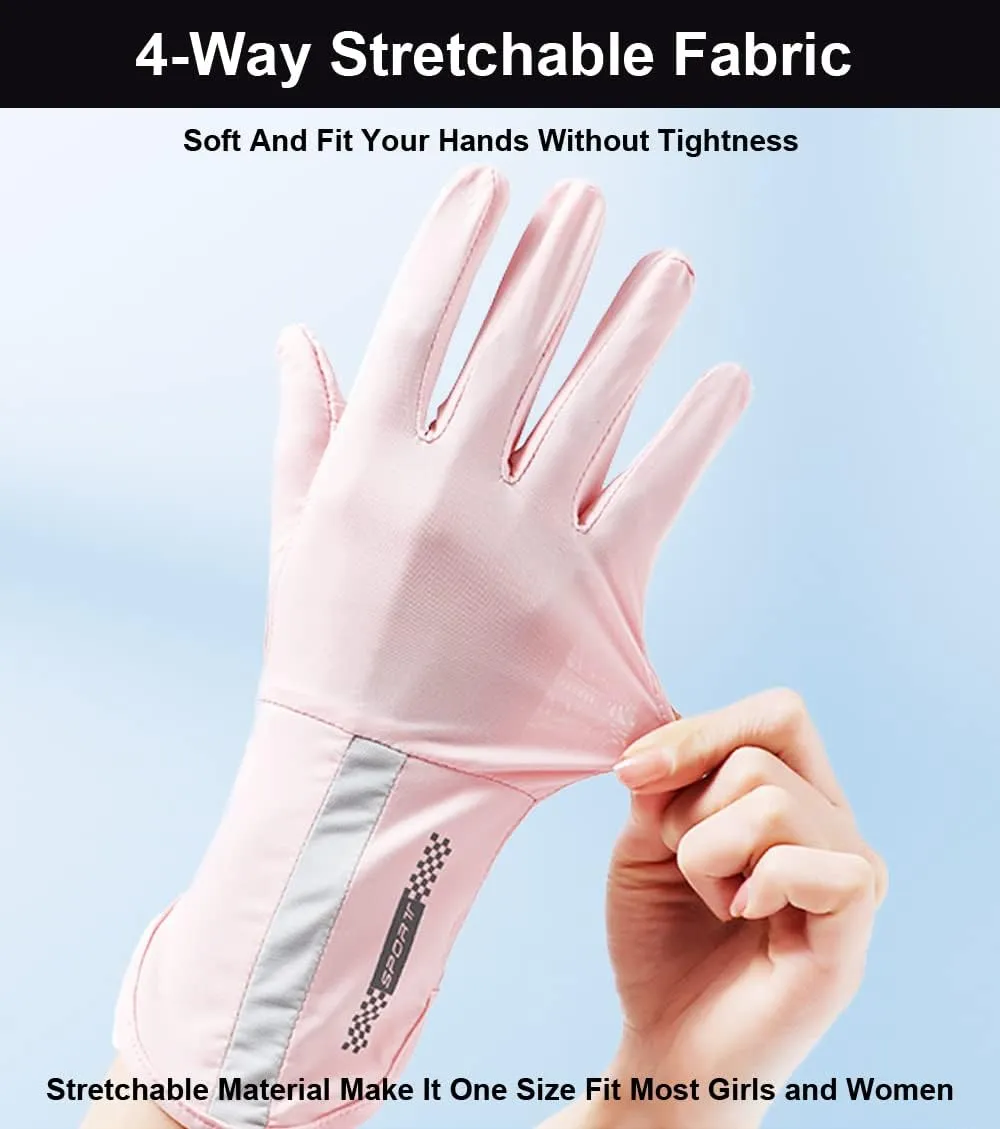 UV Protection Gloves Driving Gloves Women, Full Finger UV Gloves Sun Gloves Sun Protection Gloves, Thin Gloves UV Light Gloves Women Cycling Gloves for Women