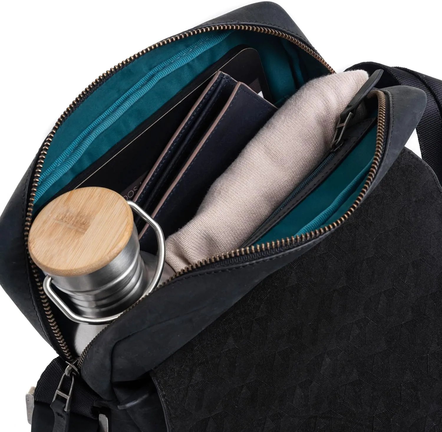 VELEZ Top Grain Leather Bag For Men - Small Sling Messenger Bags - 11 inch Tablet - Mens Crossbody Shoulder Purse