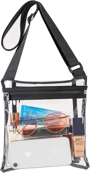 Vorspack Stadium Approved Clear Purse - TPU Crossbody Bag for Women - Concert