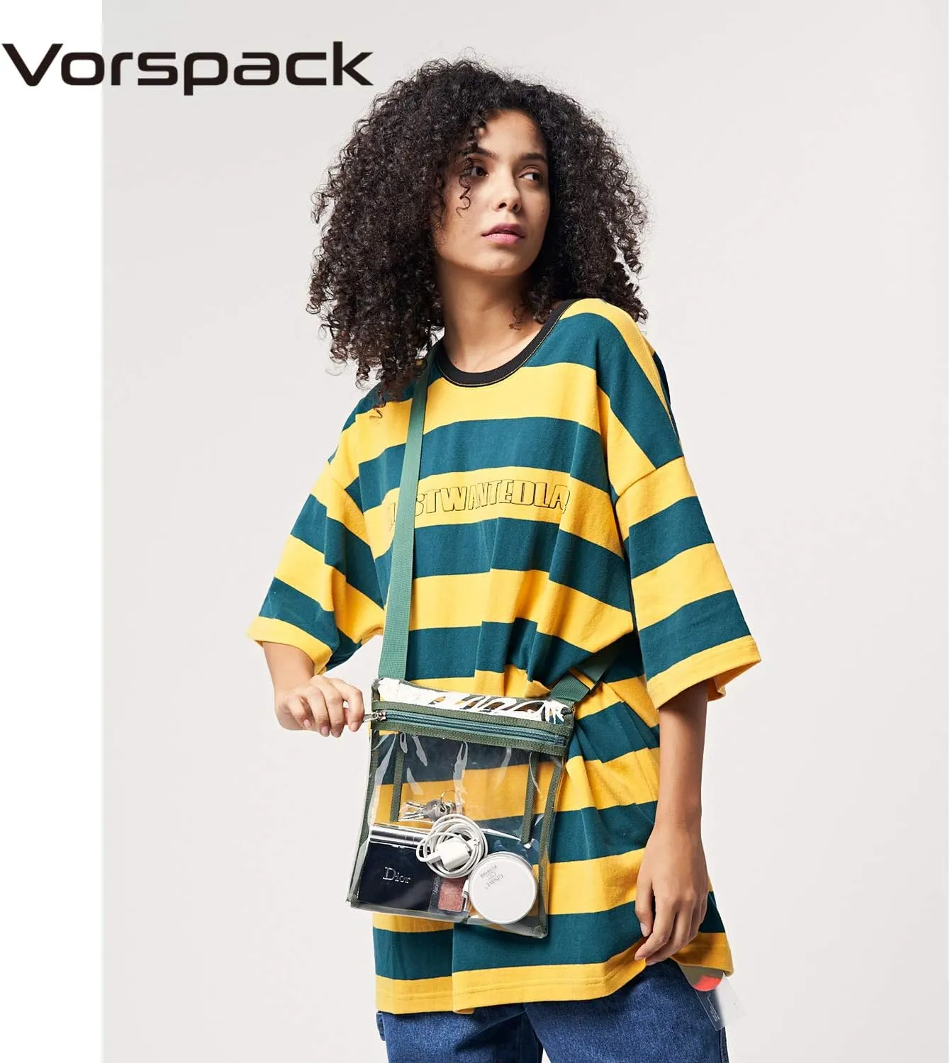 Vorspack Stadium Approved Clear Purse - TPU Crossbody Bag for Women - Concert