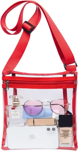 Vorspack Stadium Approved Clear Purse - TPU Crossbody Bag for Women - Concert