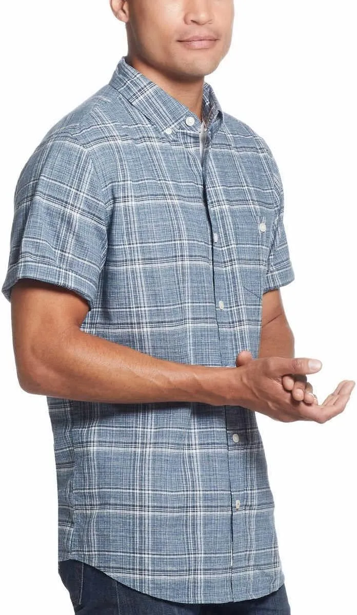 Weatherproof Vintage Mens Short Sleeve Woven Shirt